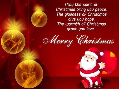 May the Spirit of Christmas Bring You Peace